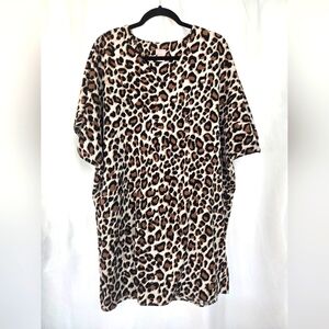 Chico's Animal Print Loose Fit Dress Plus Size 3 (16)